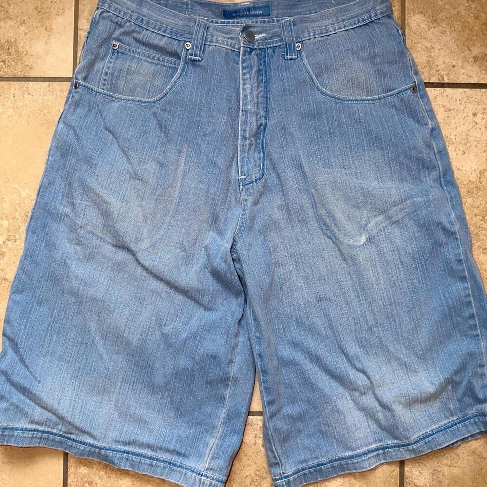 Royal Blue Blue Denim Shorts Jorts - Size 34